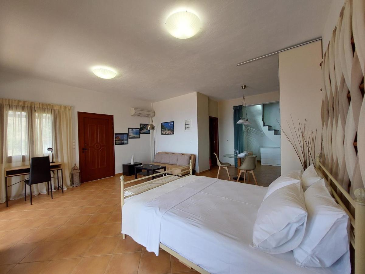 Horizon Studios With Sea View - Free Parking Glossa Exteriör bild