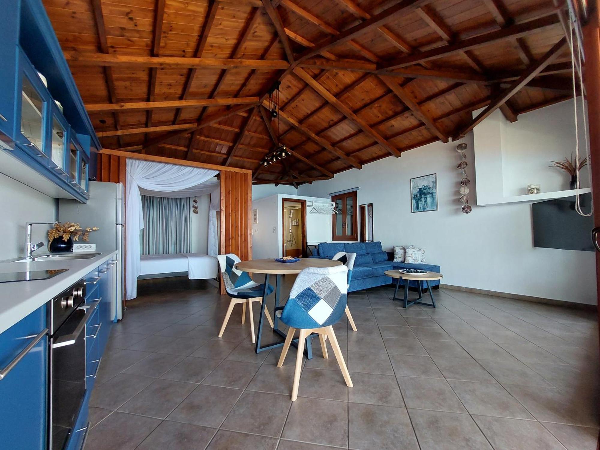 Horizon Studios With Sea View - Free Parking Glossa Exteriör bild